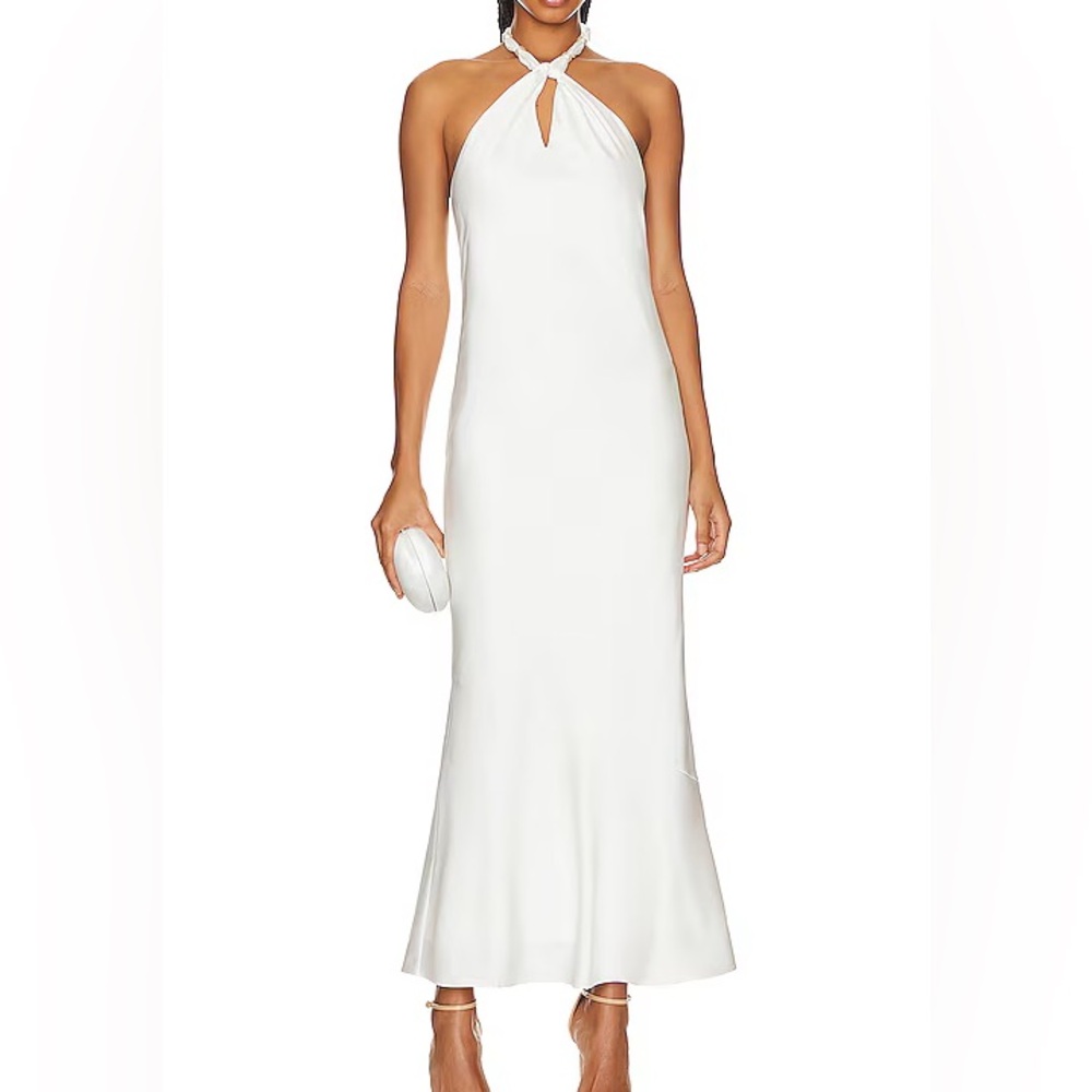 Generation Love White Halter Maxi Dress